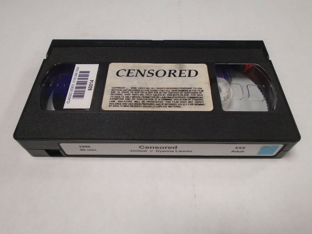 Censored Jenteal Dyanna Lauren 1996 90mins Adult VHS 031919AMP