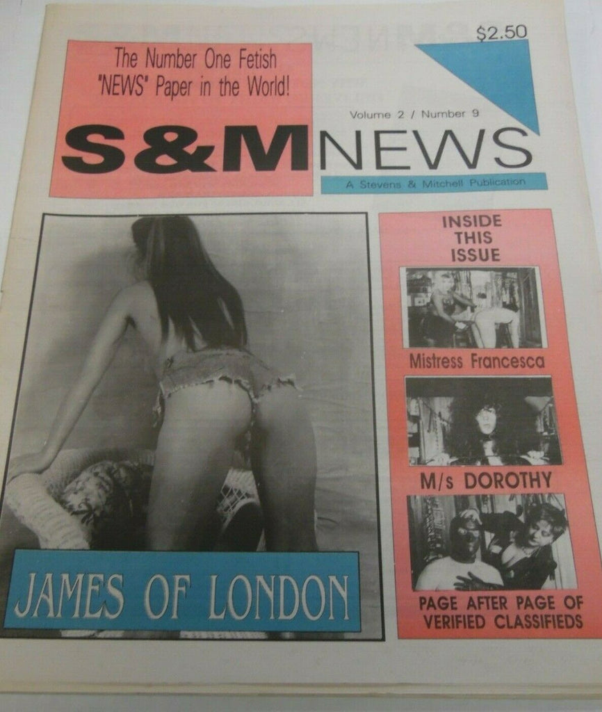S & M News Newspaper Mistress Francesca vol.2 #9 1994 120719lm-ep