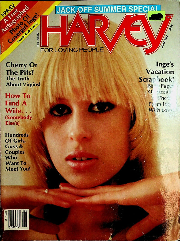 Harvey Magazine Covergirl Inge June 1982 Jack Off Summer Special 052020lm-ep