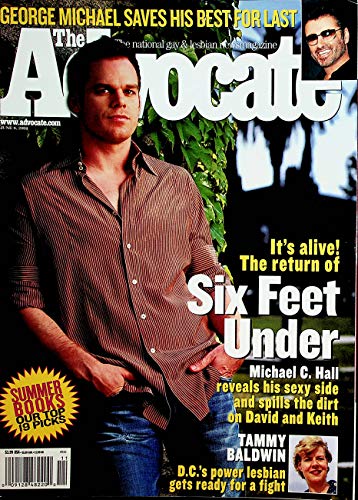 Advocate Gay & Lesbian Magazine Six Feet Under Michael C. Hall / George Michael June 8, 2004