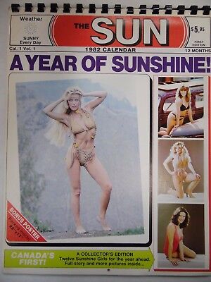 The Sun 1982 Canadian Wall Calendar A Year Of Sunshine #1 103017lm-ep