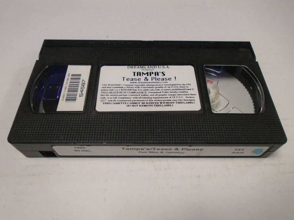 Tampa's Tease and Please Pee Wee Jasmine 1999 90mins Adult VHS 040419AMP2