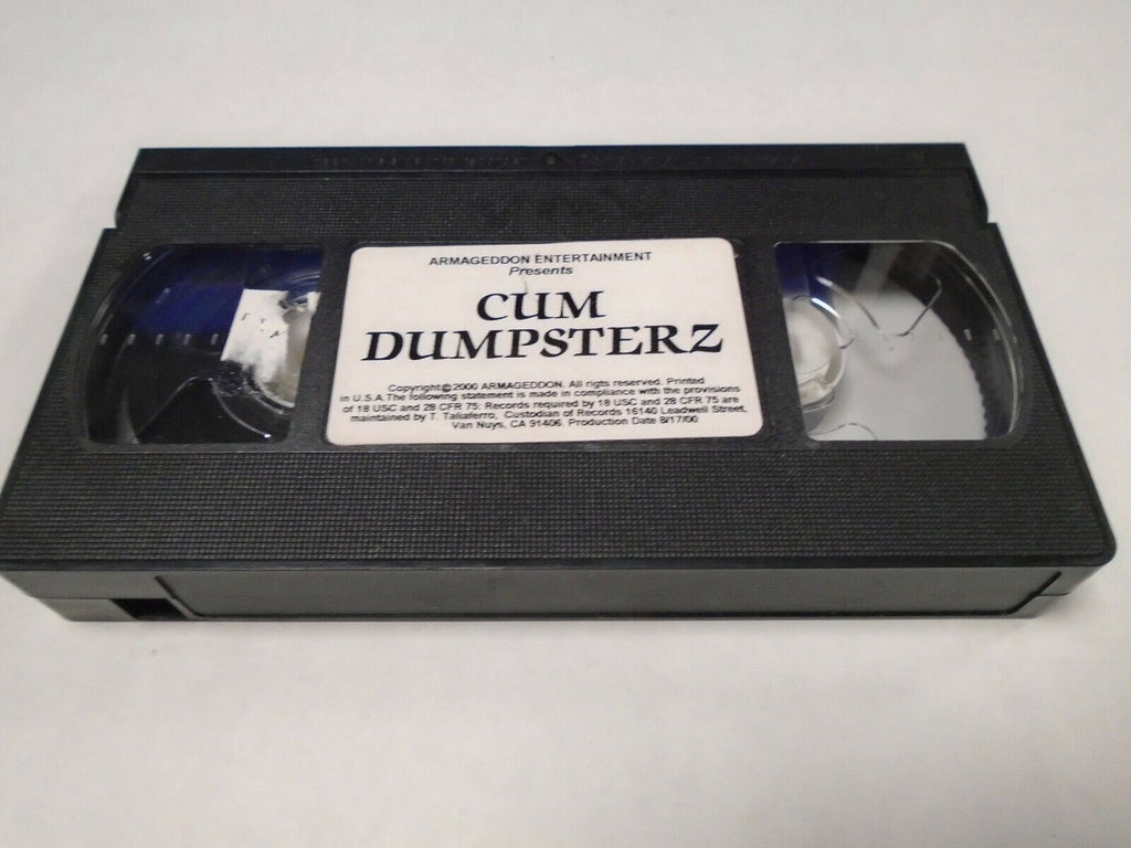 Cum Dumpsterz Armageddon Ent 2000 Adult VHS 021419AMP2