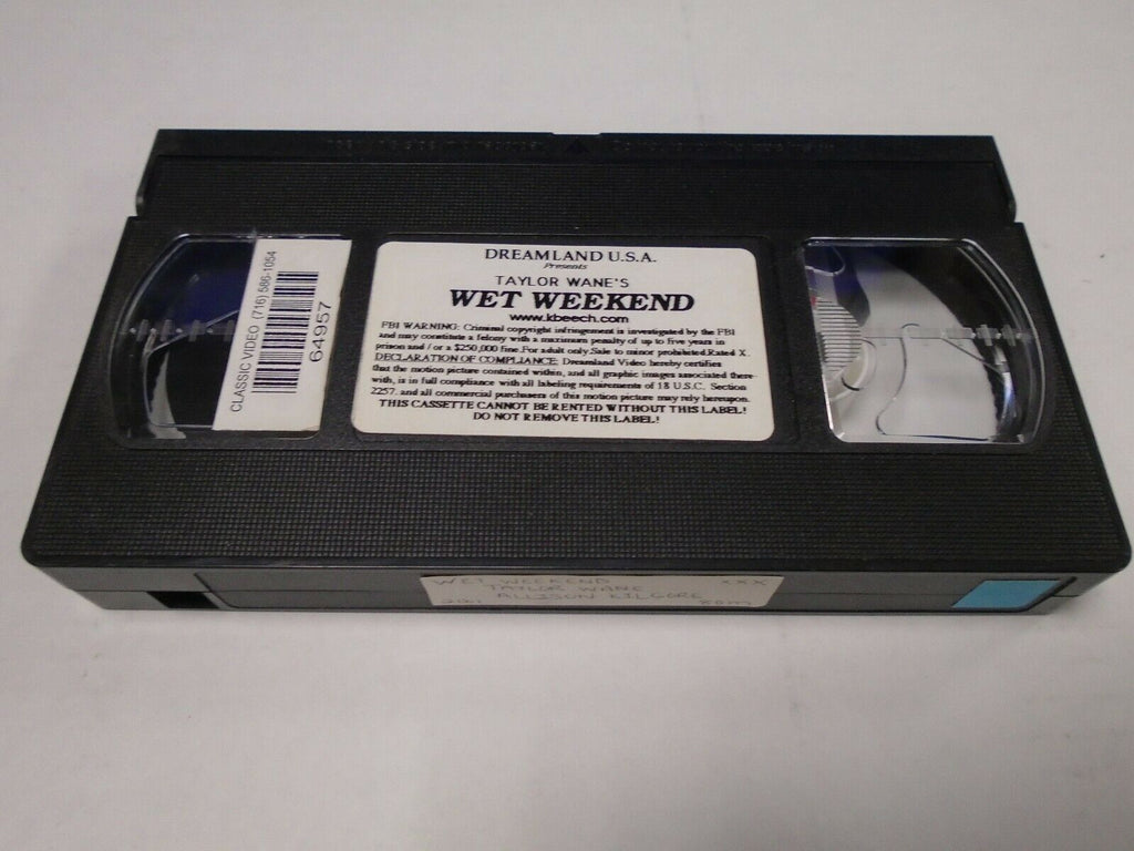 Wet Weekend Taylor Wane Allison Kilgore 2001 80mins Adult VHS 022519AMP3