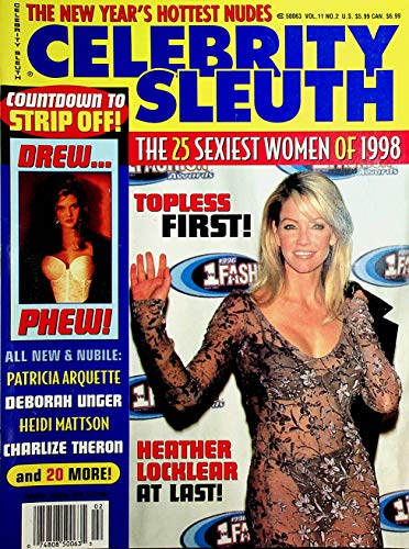 Celebrity Sleuth Magazine Heather Locklear / Drew Barrymore vol.11 #2 1998