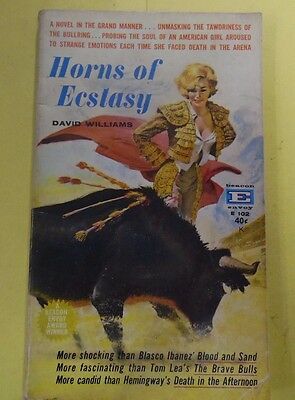 Horns Of Ecstasy Adult Novel by David Williams 1961 Beacon Envoy 071113lm-epa2