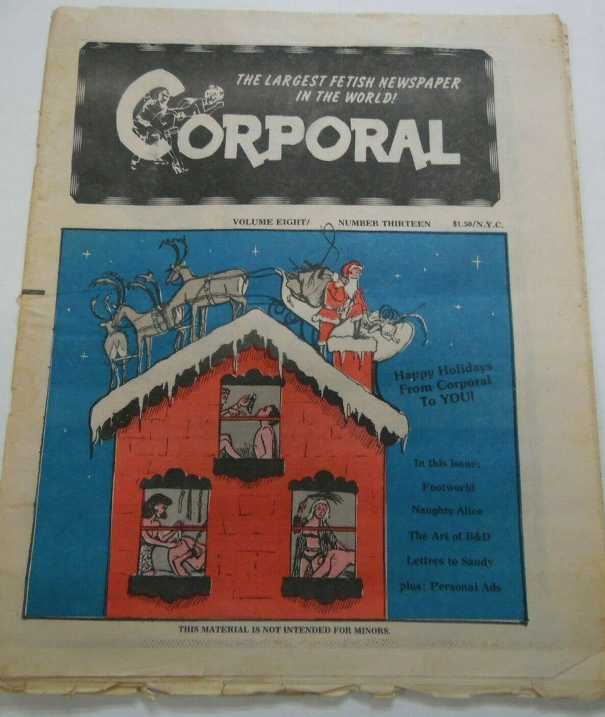 Corporal Fetish Newspaper Naughty Alice vol.8 #13 1985 013020lm-ep