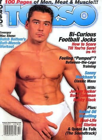 Torso Gay Mens Magazine Max Stone October 2001 new/sealed 061615lm-ap
