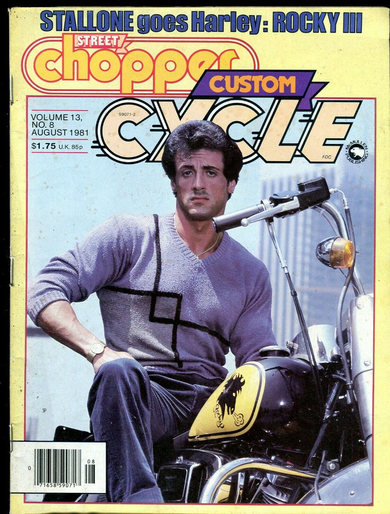 Street Choppers Magazine Sylvester Stallone August 1981 052919lm-ep2