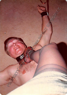 Adult 1970s Photo 3.5x5 Foot Fetish Man Stepped on High Heels Dominatrix 164HS