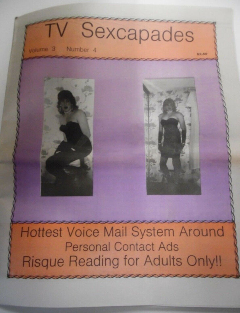 TV Sexapades Crossdresser Newspaper Auntie Carol vol.3 #4 1993 112718lm-ep