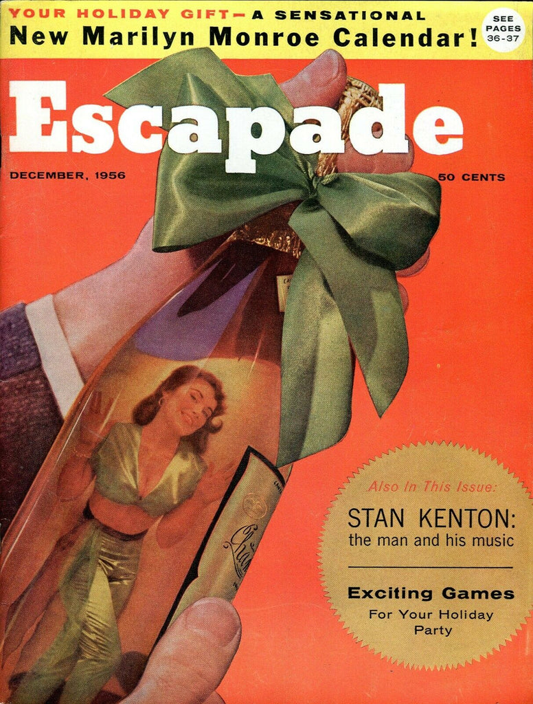 Escapade Complete w/ Marilyn Monroe Calendar December 1956 052919lm-ep2 - Used