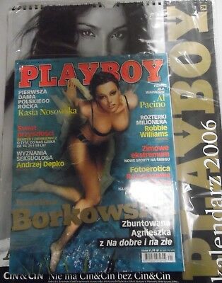 Playboy International 2006 Calendar w/ Mag. Borkowska 15" x 12" 052318lm-ep