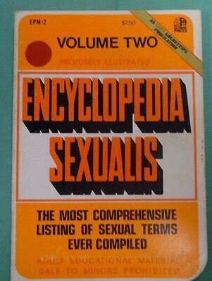 Encyclopedia Sexuals Adult Book Sexual Terms vol.2 1970 050613lm-epa