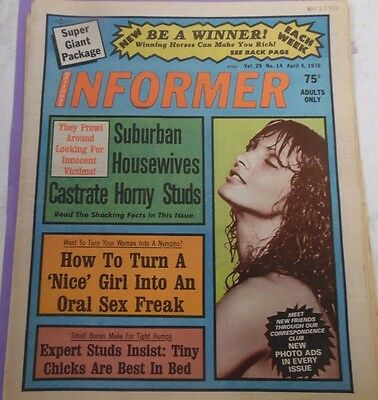 Informer Adult Newspaper Oral Sex Freak April 4, 1976 011213lm-epa