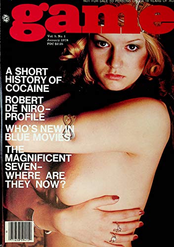 Game Adult Magazine Liz Windsor / Robert De Niro- Profile January 1978