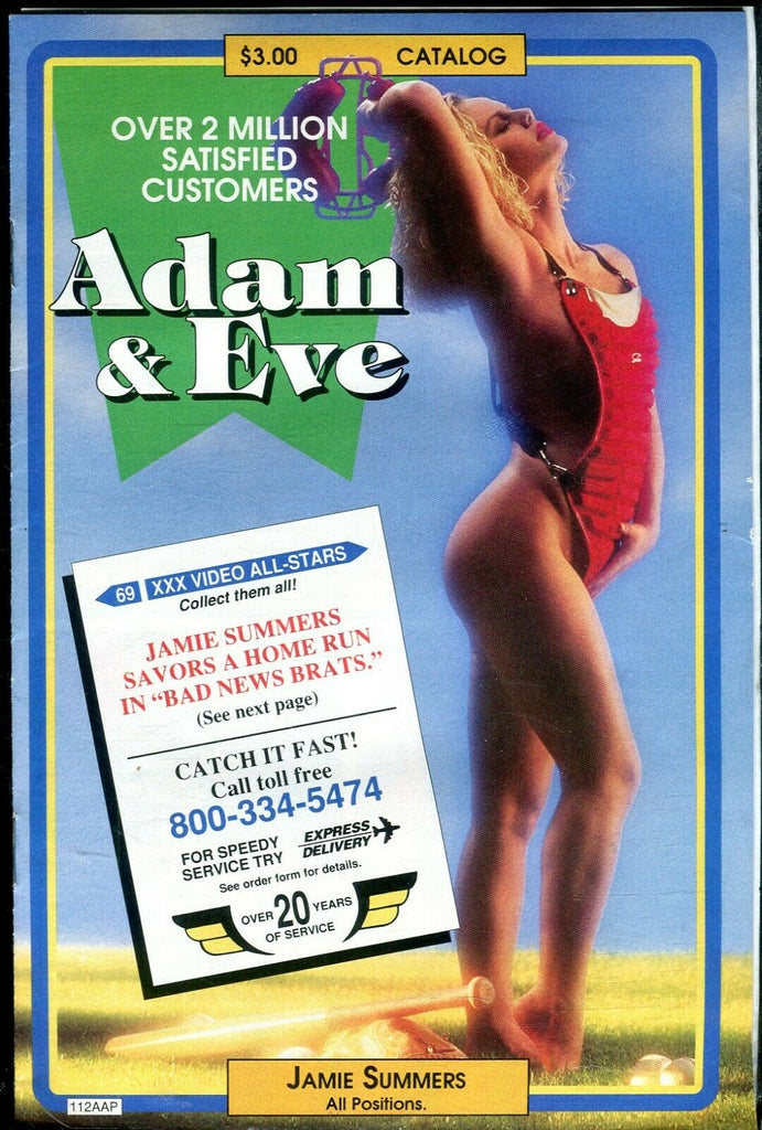 Adam & Eve Catalog Jamie Summers/ Adult Items 1992 101319lm-ep