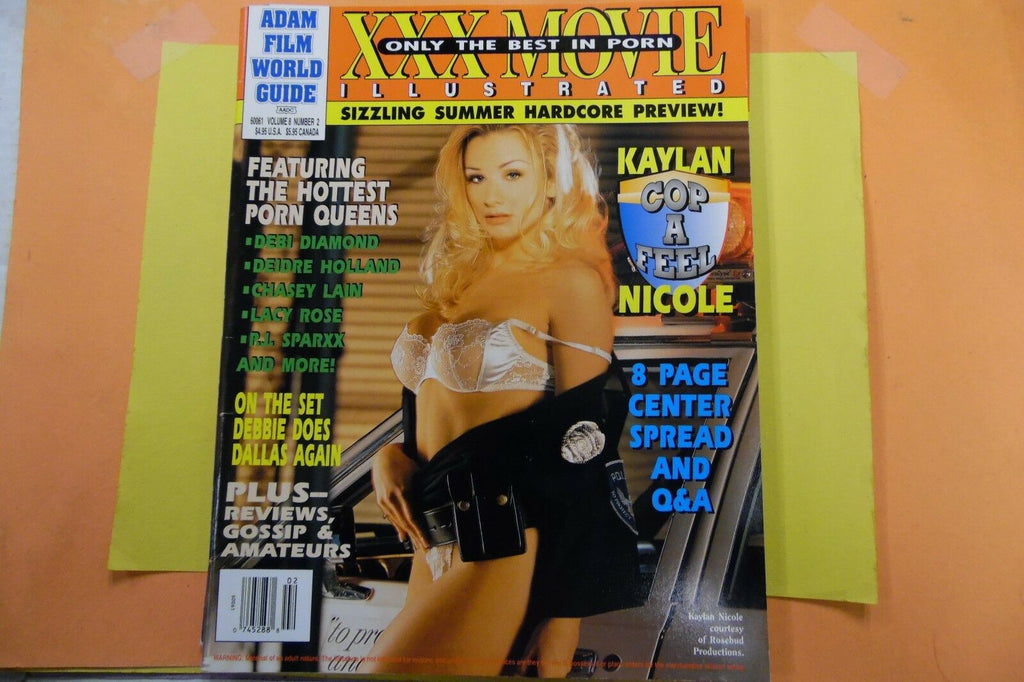 Adam Film World XXX Movie Illustrated Kaylan Nicole vol.8 #2 1994 CLEARANCE 100216lm-ep3