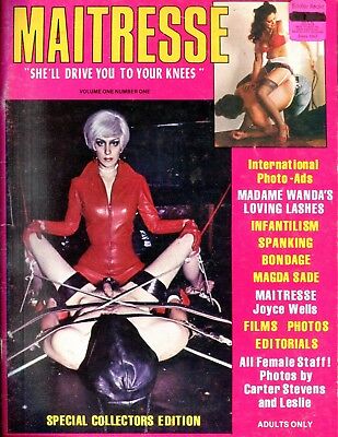 Maitresse Fetish Magazine Madame Wanda #1 1970's 041718lm-ep