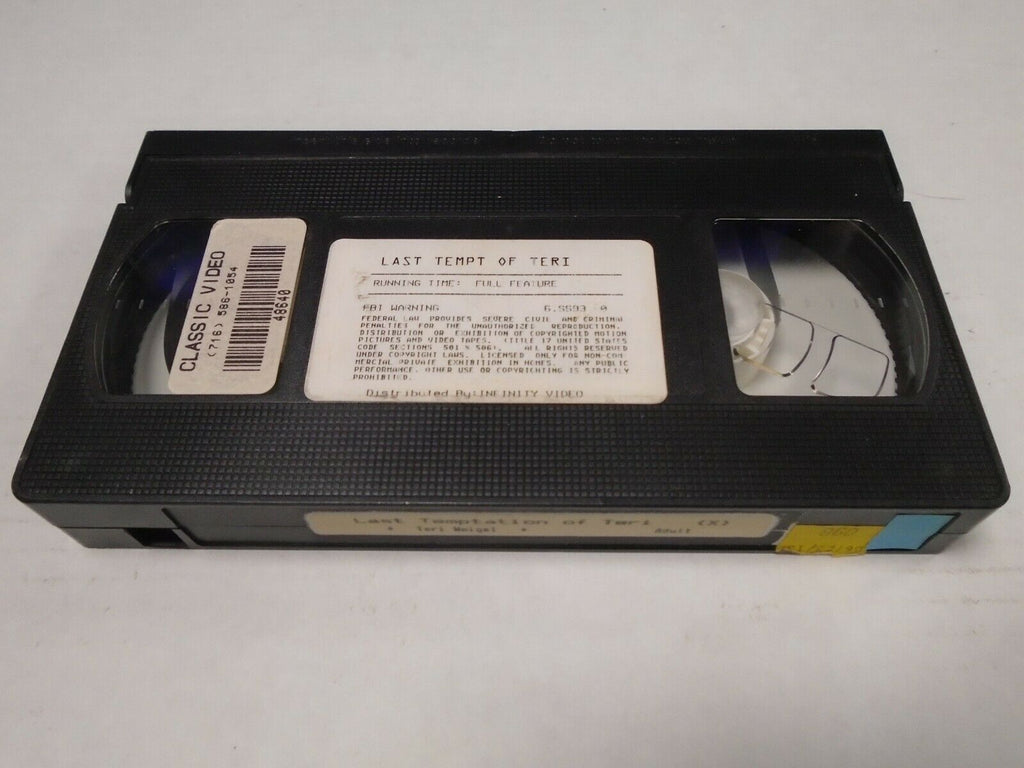 Last Tempt of Teri Weigel Full Feature Adult VHS 032819AMP