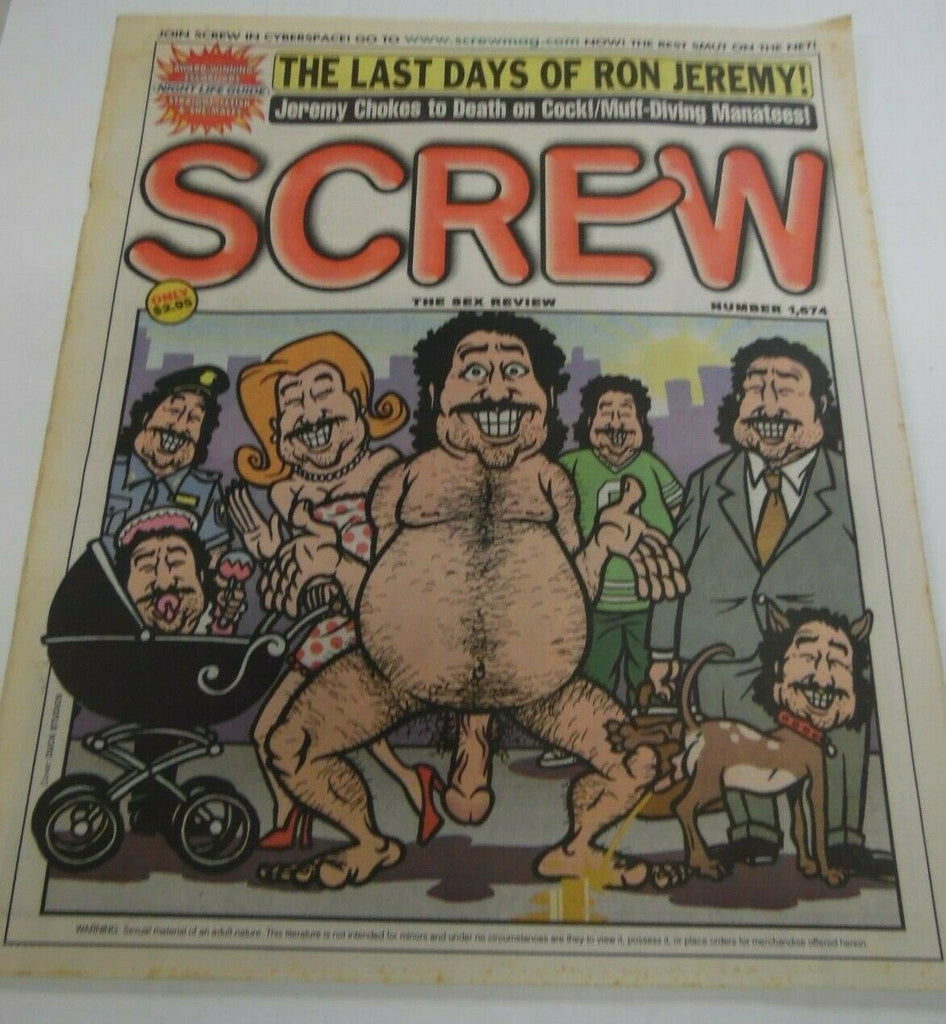 Screw Newspaper Ron Jeremy #1674 April 2, 2001 121319lm-ep