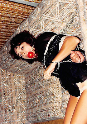 Adult 1970s Color Photo 3.5x5 Bondage Beautiful Brunette Bound & Dominated 52HT