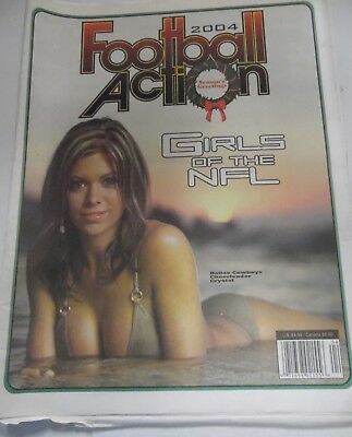 Football Action Newspaper Dallas Cowboy Cheerleader Crystal 2004 061018lm-ep