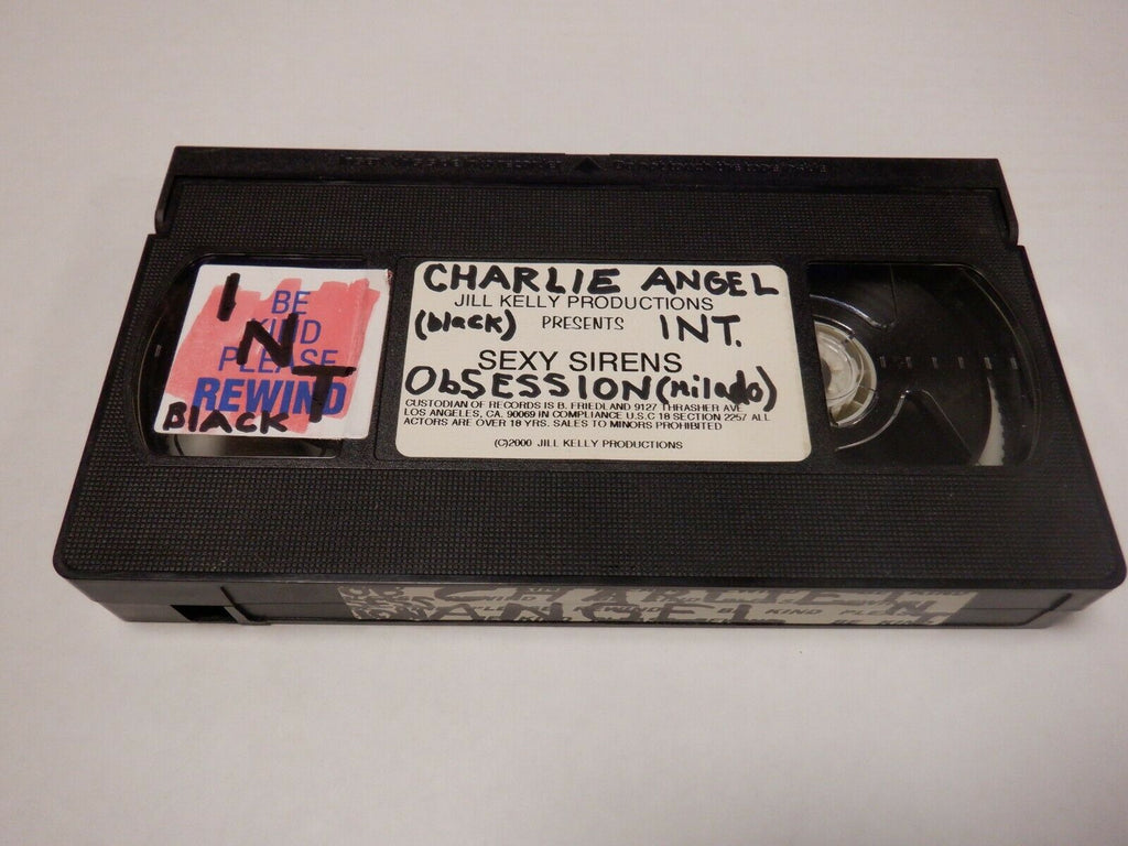 Sexy Sirens Obsession Black Milado Charlie Angel Adult VHS 123019AMP