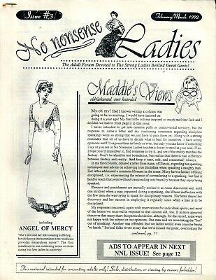 No Nonsense Ladies Spanking Fetish Brochure Magazine February 1992 050318lm-ep2