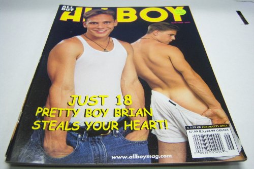 All Man Gay Adult Magazine "Just 18 Pretty Boy Brian Steals Your Heart!" May/june 2001