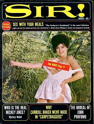 Sir! Busty Magazine Carroll Baker March 1964 022618lm-ep