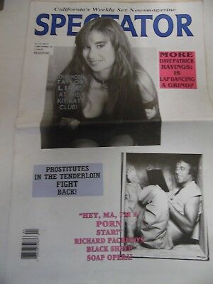 Spectator California Sex Newspaper Cover Model Taylor #787 1993 082118lm-ep2