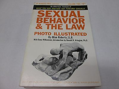 Sexual Behavior & the Law Allan Roberts Adult Educational Book Excellent