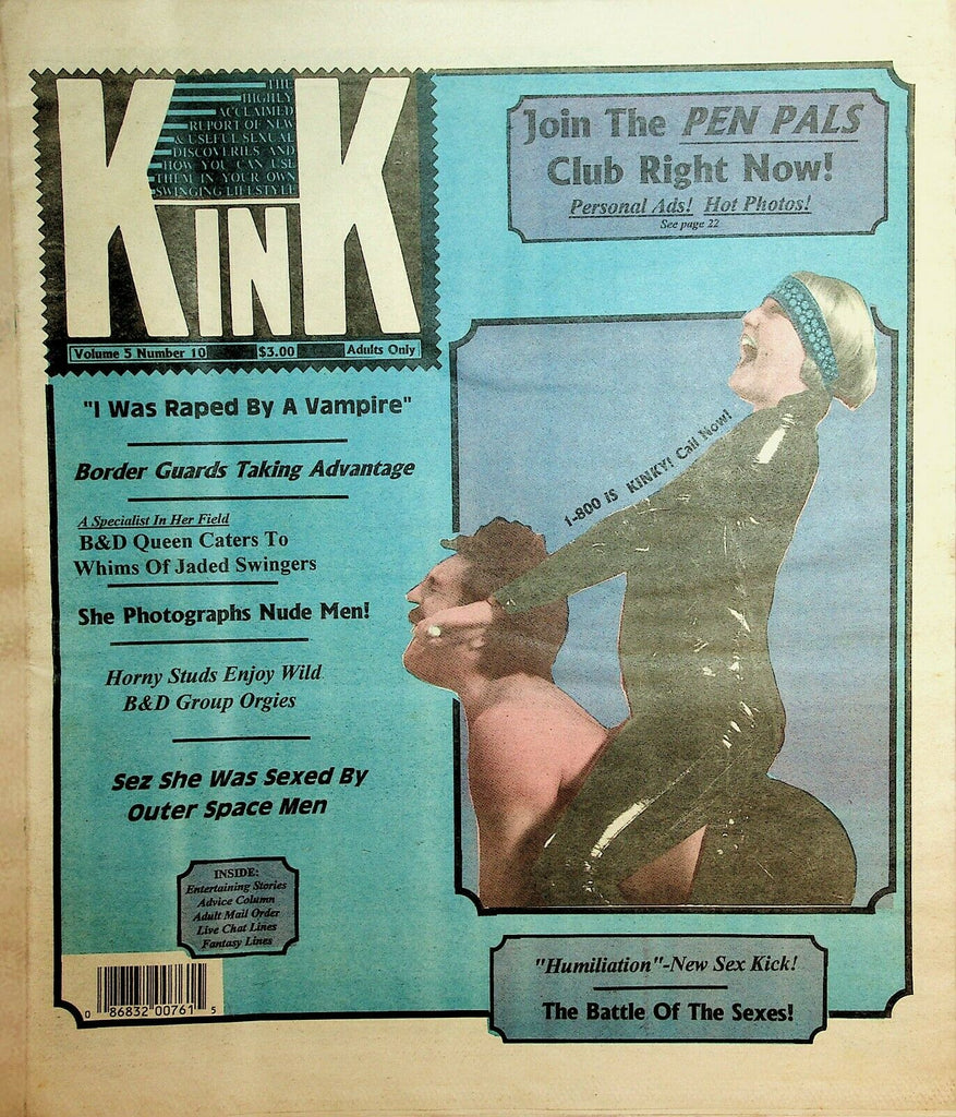 Kink Fetish Newspaper Wild B &D Group Orgies vol.5 #10 1990 022820lm-ep