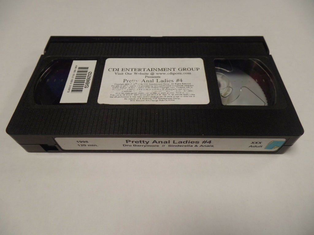 Pretty Anal Ladies #4 Dru Barrymore Sinderella 1998 120mins Adult VHS 022719AMP3