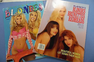 Lot Of 2 Playboy's Blondes Brunettes Redheads/ Blondes 1990/1995 061516lm-ep - New