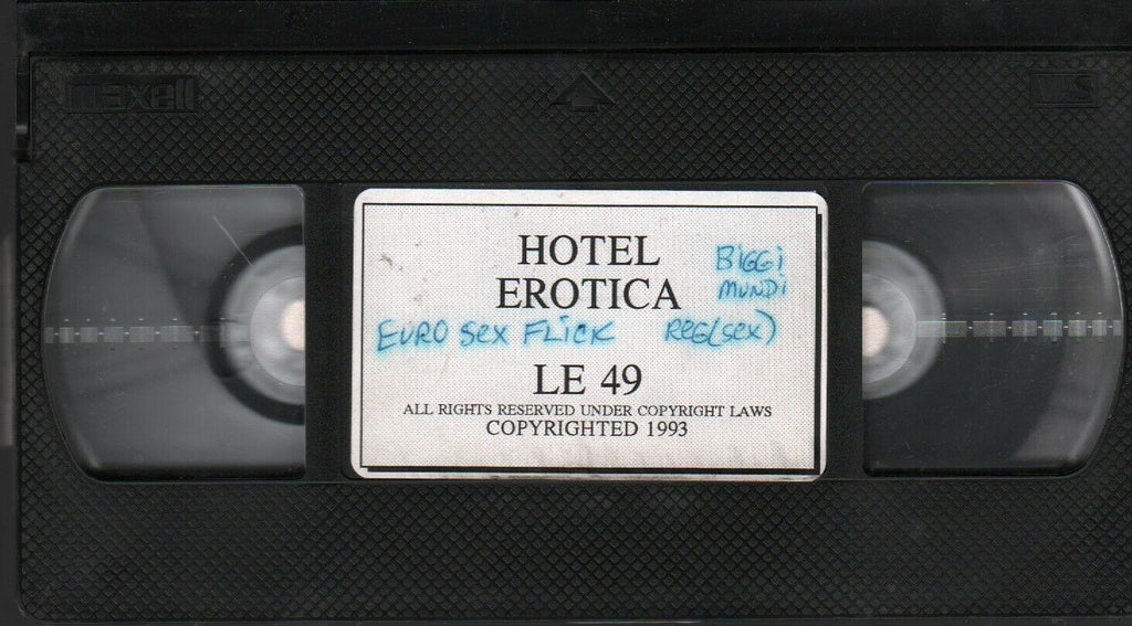 Hotel Erotica Eurosex Biggi mundi 1993 Adult VHS 021720AMP3