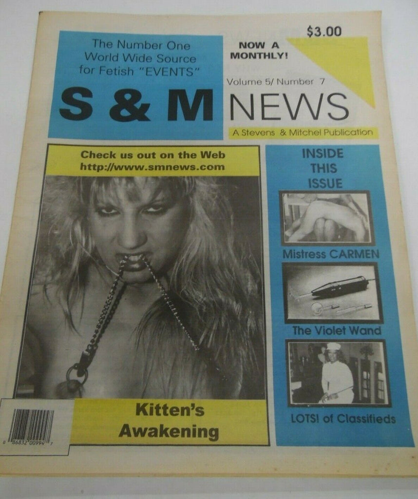 S & M News Newspaper Kitten's Awakening vol.5 #7 1998 121319lm-ep