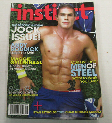 Instinct Gay Adult Magazine Ryan Reynolds August 2005 ex 101814lm-ep