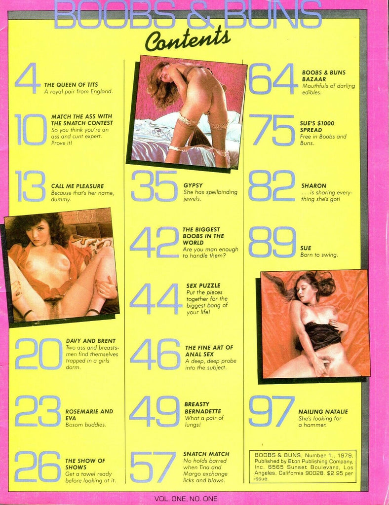 Boobs & Buns Magazine Lisa Deleeuw #1 1979 Readers Copy 080819lm-ep