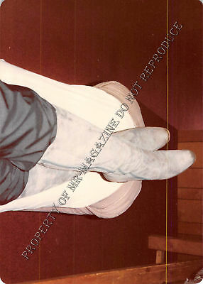 Adult 1970s Photo 3.5x5 Foot Fetish Man Stepped on High Heels Dominatrix 194HS