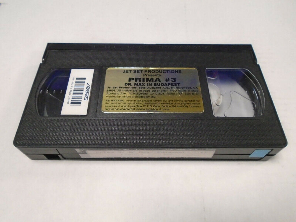 Prima #3 Dr. Max in Budapest Jet Set Productions Adult VHS 031919AMP2