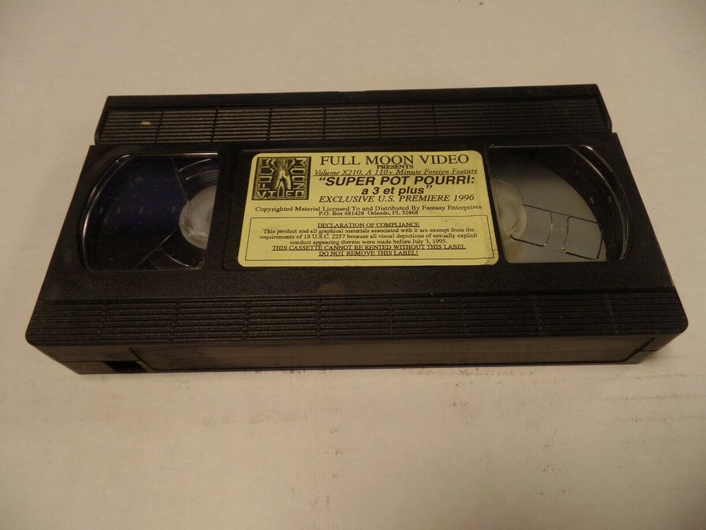 Super Pot Pourri a 3 Et Plus US Premiere 1996 Adult VHS 051719AMP2