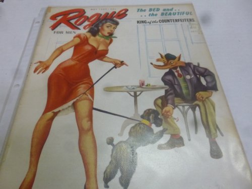 Rogue Busty Adult Magazine "My Lion Is a Tiger" "Accent on English" Vol 2 No 3 May 1957