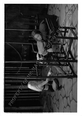 Adult Vintage B&W Photo 5x7 HOM Bondage Sexy Brunette Bound & Dominated 62ia