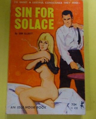 Sin For Solace Adult Novel by Don Elliott 1965 071713lm-epa