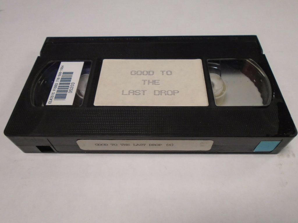 Good to the Last Drop Rachel Ashley Joe Elliot 1986 Adult VHS 012419AMP2