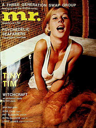 Mr. Men's Magazine Covergirl Lorie James / Tiny Tim March 1969