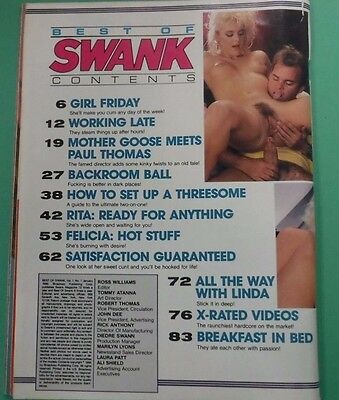 Best Of Swank Magazine vol.1 #1 1989 Readers Copy 032513lm-epa