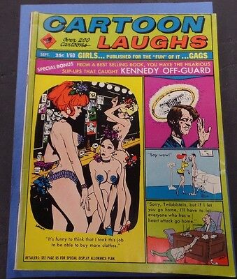 Cartoon Laughs Adult Magazine September 1968 vg 010116lm-ep